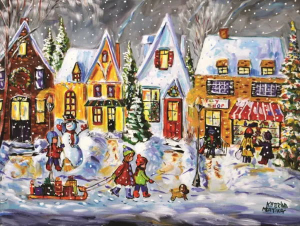 Mertikas: A December Evening - 750pc Jigsaw Puzzle By Standout Puzzles