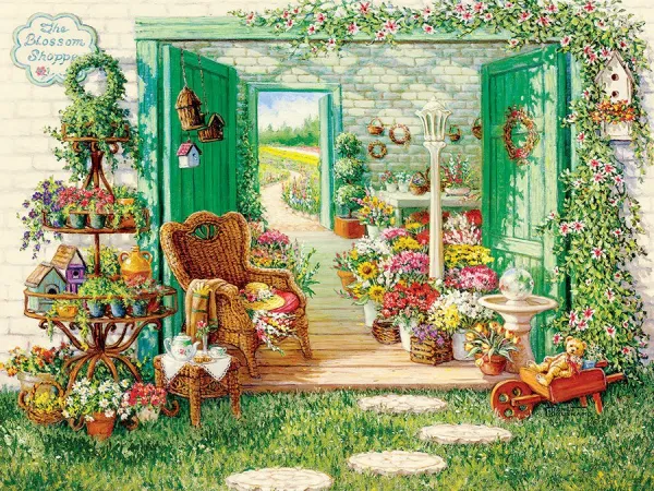 The Blossom Shoppe - 500pc Jigsaw Puzzle by Cobble Hill