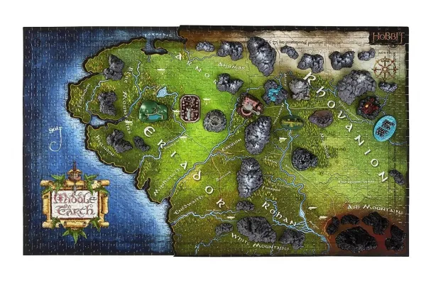 Hobbit Middle Earth - 1390pc 4D Jigsaw Puzzle by 4D Cityscape