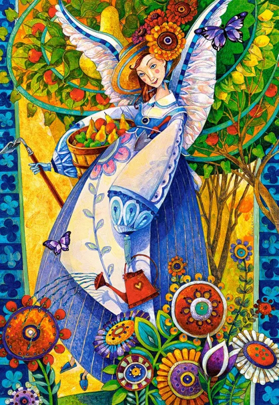 Angelic Harvesting - 1000pc Jigsaw Puzzle By Castorland