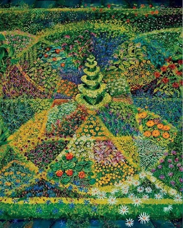 Wise: Geometric Herb Garden - 1000pc Jigsaw Puzzle by Pomegranate