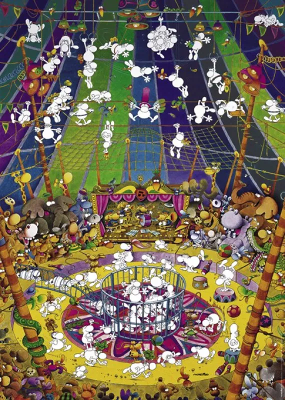 Mordillo: Crazy Circus - 1000pc Jigsaw Puzzle By Heye