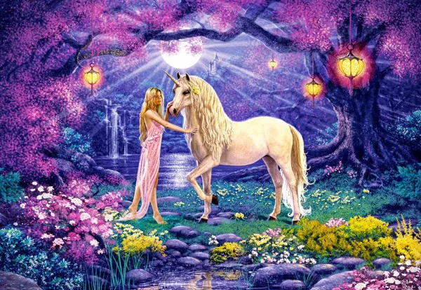 Unicorn Garden - 1000pc Jigsaw Puzzle By Castorland