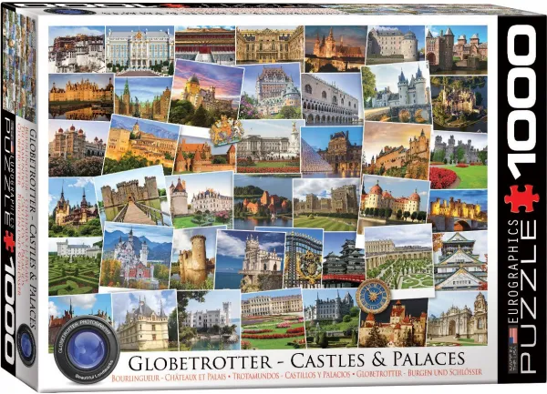 Castles & Palaces Globetrotter - 1000pc Jigsaw Puzzle by EuroGraphics