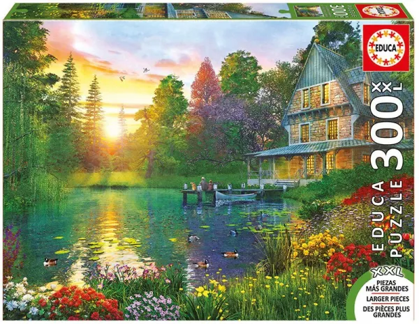 Sunset With Grandpa - 300pc Large Format Jigsaw Puzzle By Educa