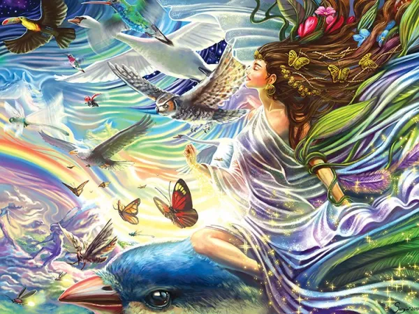 Sky Fairy Queen - 750pc Jigsaw Puzzle by Lafayette Puzzle Factory