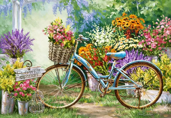 The Flower Mart - 1000pc Jigsaw Puzzle By Castorland