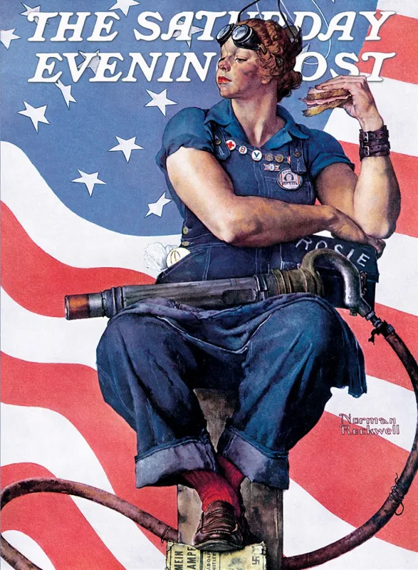 Saturday Evening Post Norman Rockwell: Rosie the Riveter - 1000pc Jigsaw Puzzle by Masterpieces