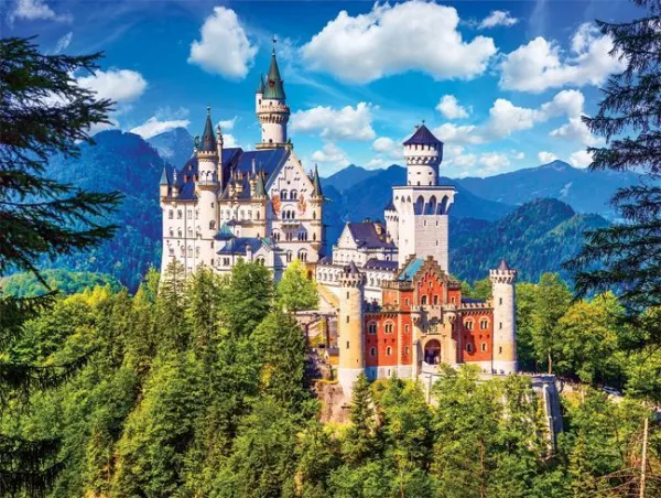 Neuschwanstein Castle, Bavaria - 550pc Jigsaw Puzzle by Lafayette Puzzle Factory