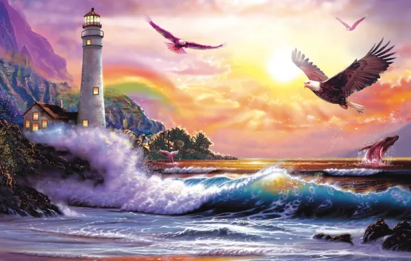 Peaceful Seascape - 30pc Jigsaw Puzzle by Sunsout
