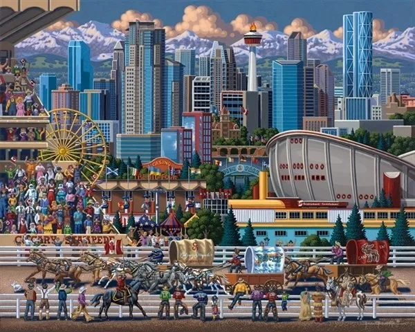 Calgary - 500pc Jigsaw Puzzle by Dowdle