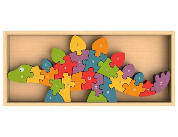 Alphabet Dinosaur - EcoFriendly Wooden Puzzle
