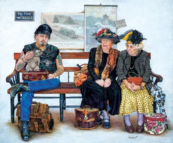 Who Sat Down First? - 1000pc Jigsaw Puzzle By Sunsout