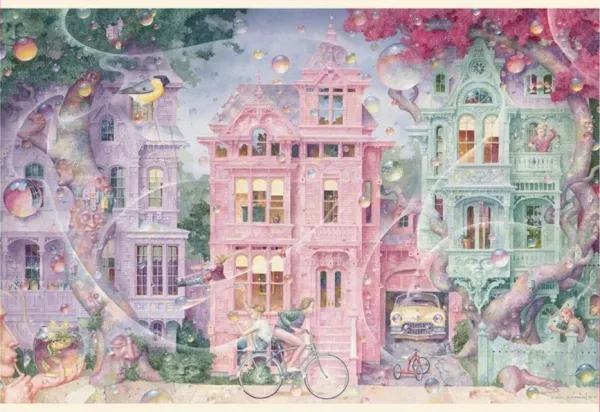Merriam: Bubble Street - 1000pc Jigsaw Puzzle by Pomegranate