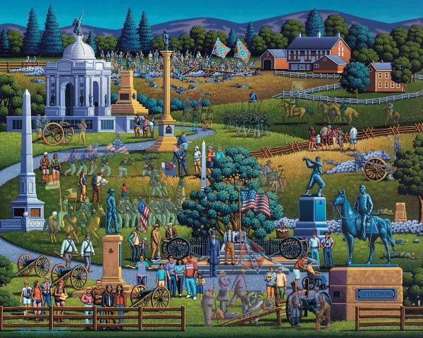 Gettysburg - 500pc Jigsaw Puzzle by Dowdle