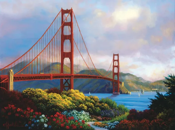 Morning at the Golden Gate - 300pc Jigsaw Puzzle By Sunsout