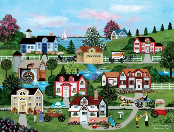 Jane Wooster Scott: Spring Has Sprung - 550pc Jigsaw Puzzle by Ceaco