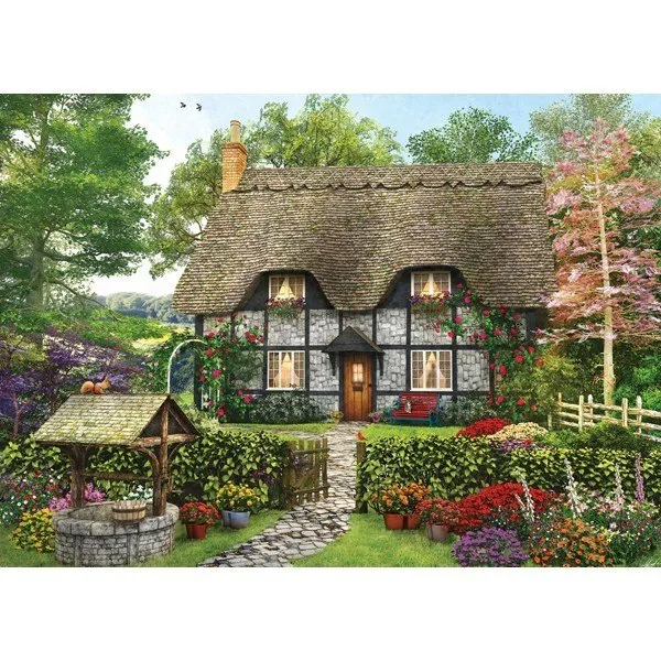 Picture Perfect III: Meadow Cottage - 1000pc Jigsaw Puzzle by Holdson
