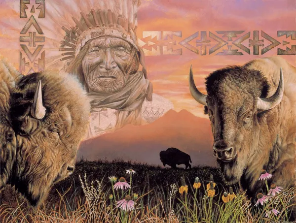 Keeper of the Plains - 500pc Jigsaw Puzzle By Sunsout