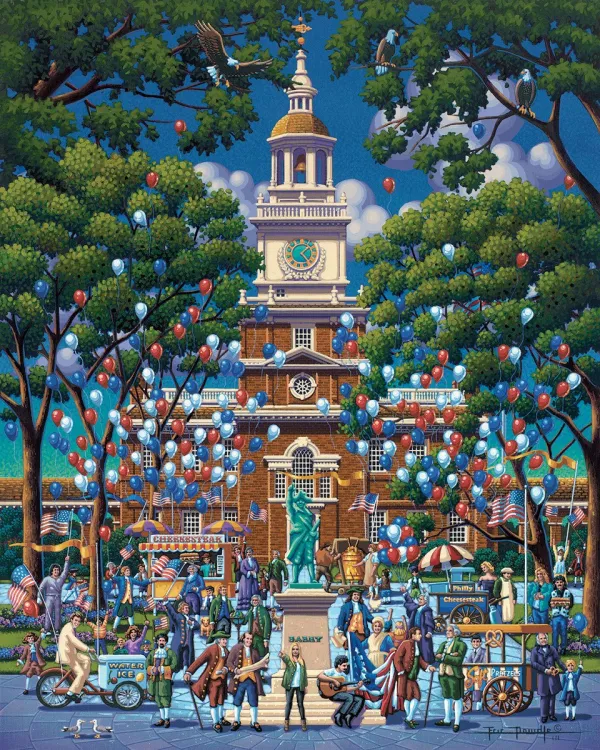 Independence Hall - 500pc Jigsaw Puzzle by Dowdle