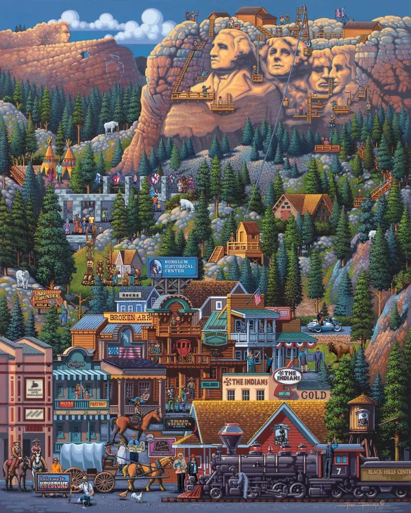 The Black Hills - 500pc Jigsaw Puzzle by Dowdle