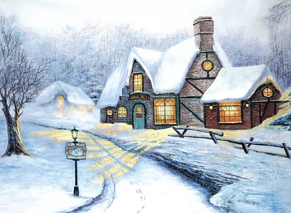 Snowy Journey - 500pc Jigsaw Puzzle by Tomax