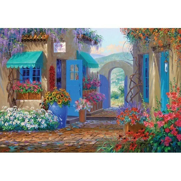 Courtyards: Floral Invitation - 500pc Jigsaw Puzzle by Holdson