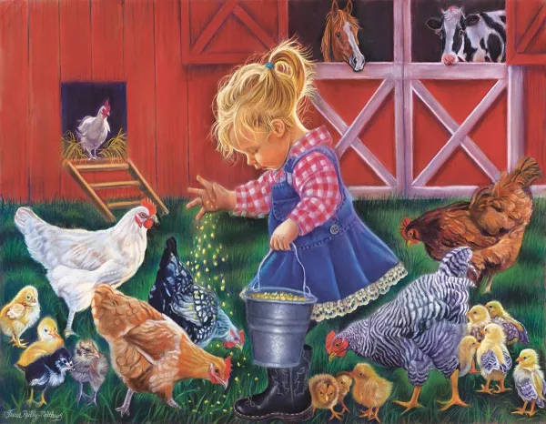 Farmer's Helper - 35pc Jigsaw Puzzle by Sunsout