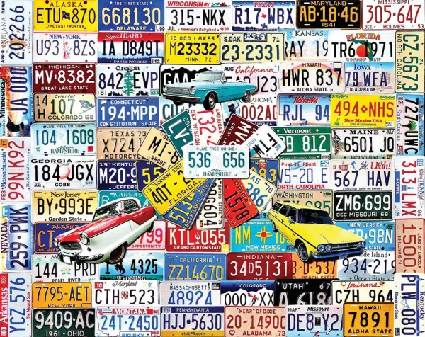 State Plates - 550pc Jigsaw Puzzle By White Mountain