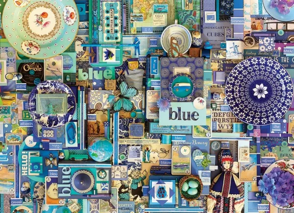 Rainbow Project: Blue - 1000pc Jigsaw Puzzle By Cobble Hill