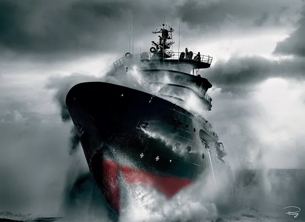 Plisson: Rescue at Sea - 1000pc Jigsaw Puzzle by Clementoni