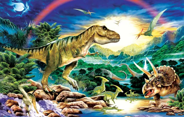 Tyrannosaur - 100pc Jigsaw Puzzle By Sunsout