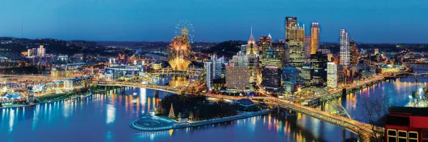 Cityscape: Pittsburgh - 1000pc Panoramic Jigsaw Puzzle by Masterpieces