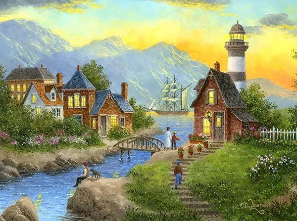 Bayside Afterglow - 1000pc Jigsaw Puzzle By Sunsout
