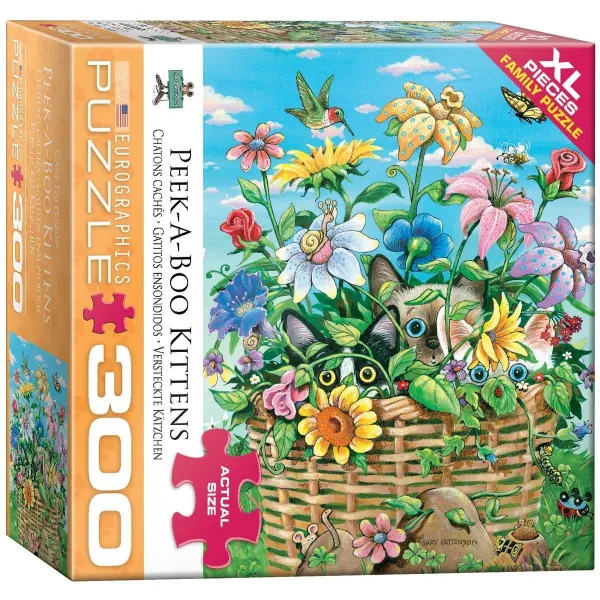 Patterson: Peek-a-Boo Kittens - 300pc Jigsaw Puzzle by Eurographics