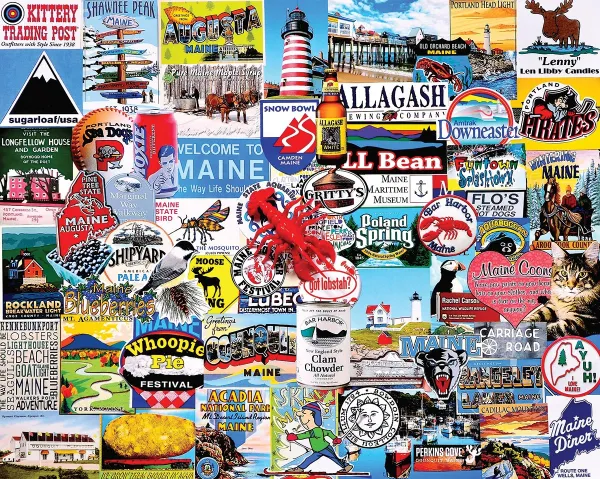 I Love Maine - 1000pc Jigsaw Puzzle By White Mountain
