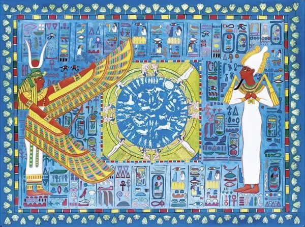 Heussenstamm: Isis &amp; Osiris - 300pc Jigsaw Puzzle by Pomegranate