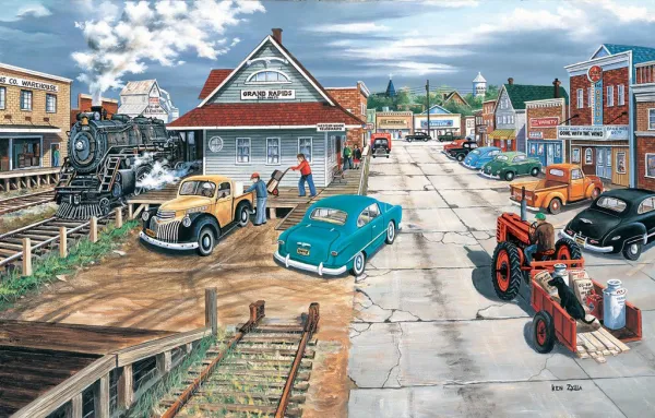 Tracking Memories on Main - 1000pc Jigsaw Puzzle by Sunsout