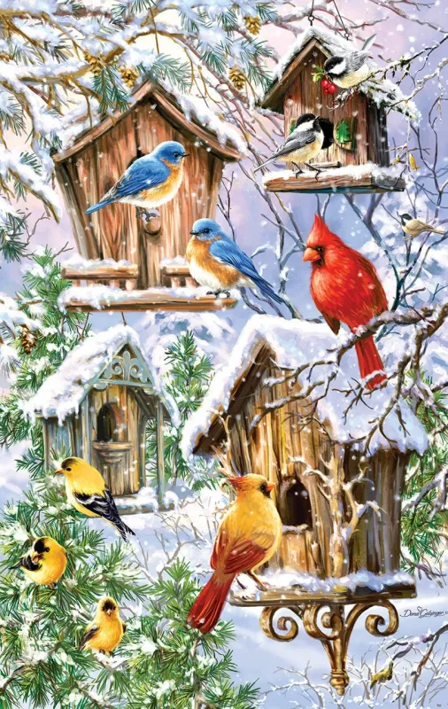 Snow Birds - 550pc Jigsaw Puzzle by Sunsout
