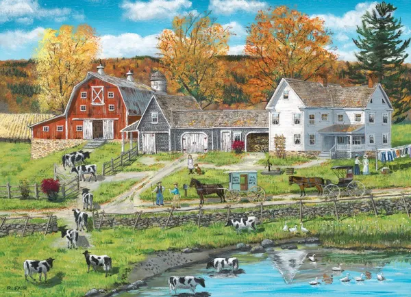 Fair: Farm by the Lake - 300pc Jigsaw Puzzle by Eurographics