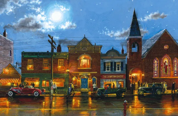 Evening Service - 1000pc Jigsaw Puzzle by Serendipity