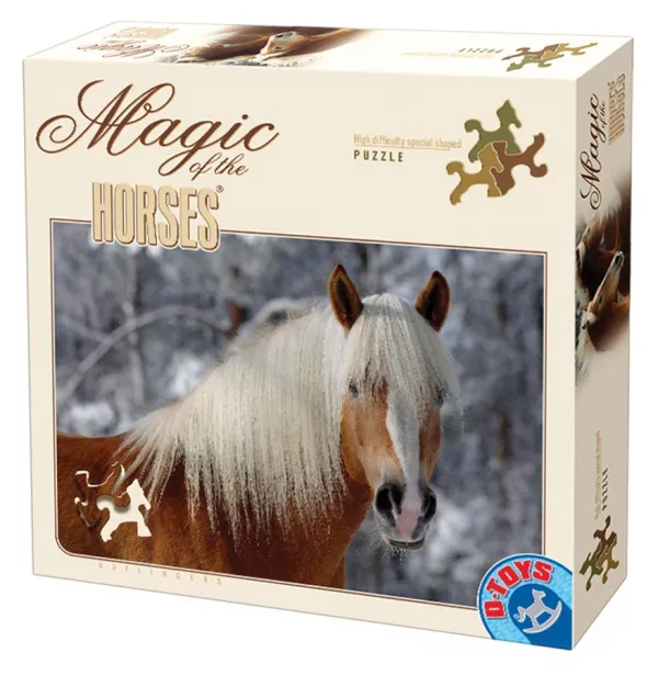 Haflinger Solo - Horse Shaped Pieces- 239pc Jigsaw Puzzle by D-Toys