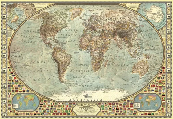 World Map - 2000pc Jigsaw Puzzle by Anatolian