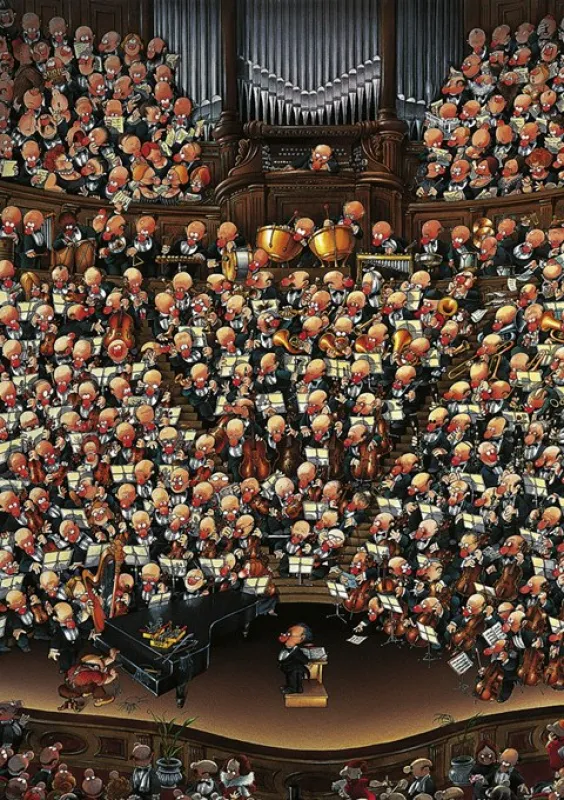 Loup: Orchestra - 2000pc Jigsaw Puzzle By Heye