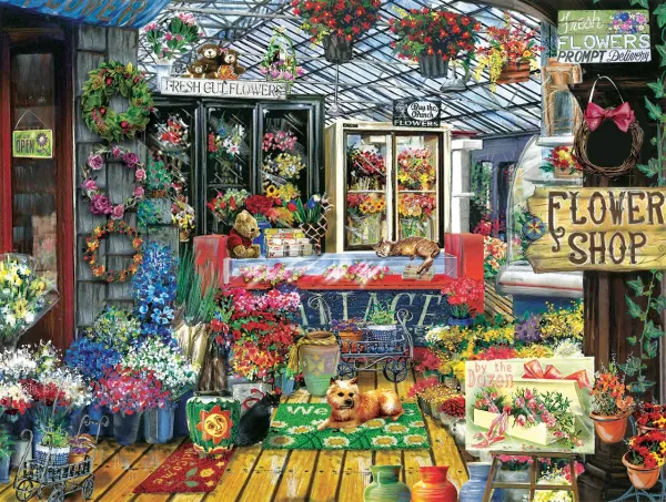 Fresh Cut Flowers - 500pc Jigsaw Puzzle by Sunsout