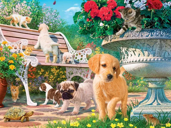 Hidden Images: Afternoon at the Park - 550pc Glow-in-the-Dark Jigsaw Puzzle by Masterpieces