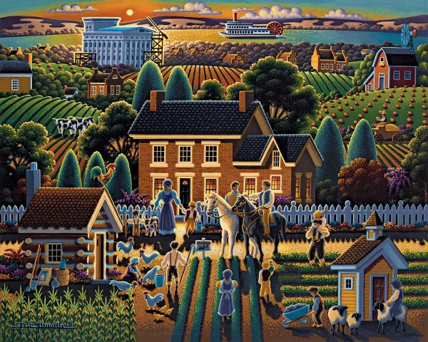 Hyrum Smith's Farm - 500pc Jigsaw Puzzle by Dowdle