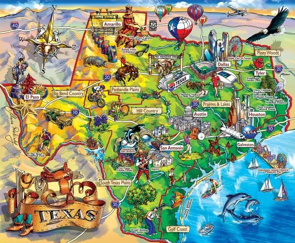 Texas!!! - 1000pc Jigsaw Puzzle By Sunsout