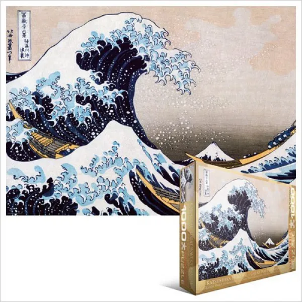 Hokusai: Great Wave of Kanagawa - 1000pc Jigsaw Puzzle by Eurographics
