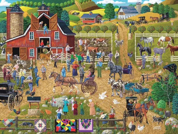 Country Farm - 500pc Jigsaw Puzzle By Sunsout